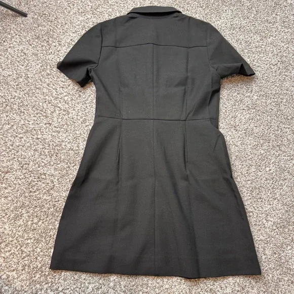 J.Crew Parc Dress 12T Black Carreman‎ French Italian Four Seasons Stretch Flare - Picture 3 of 9